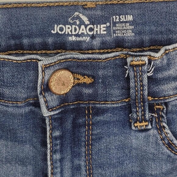 Jordache Denim Shorts – Youth 12 Slim Blue Jean Cutoffs - Picture 2 of 6